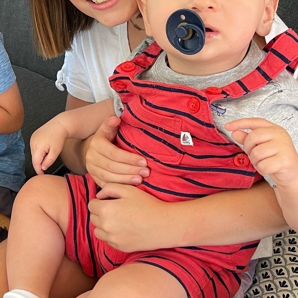 Carter’s | Baby 2-Piece Boat Tee & Shortall Set Red | baby boy 18 mo - Picture 11 of 11